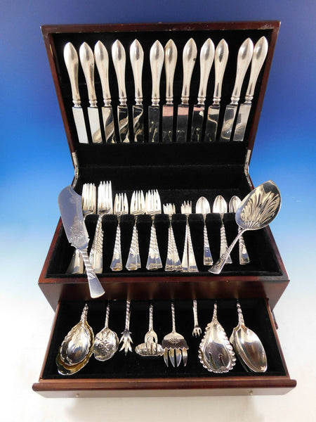 Colonial by Gorham Sterling Silver Flatware Set 12 Service Dinner