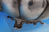 Edward Barnard English Georgian Sterling Silver Tea Set 4pc 3-D Gourds (#7502)