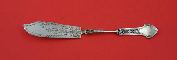 Corinthian by Gorham Sterling Master Butter flat handle brite-cut engraved 8"