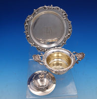 Sea Motif by Mauser Sterling Silver Terrapin Bowl with Cover Underplate (#7896)