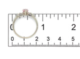 14k White Gold Pear Shaped .60ct Genuine Natural Morganite Diamond Ring (#J7408)