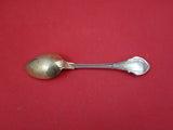 Angelo by Wood and Hughes Sterling Silver Demitasse Spoon gold wash  4 1/2"