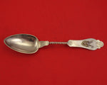 Saxon Stag by Duhme Coin Silver Dinner Spoon BC Pointed w/Twist Round End 8 1/2"