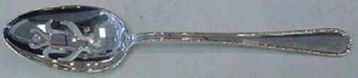 Pine Tree By International Sterling Silver Serving Spoon Pierced Fancy 8 1/2"
