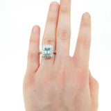 14k White Gold 1.5ct Genuine Natural Paraiba Tourmaline Ring w/AGL Report #J4502