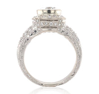 18k 1.55 Carat Genuine Diamond Engagement Ring with GIA Report 2.55cttw (#J6741)