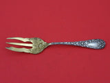 Chrysanthemum by Durgin Sterling Silver Pastry Fork 3-Tine GW 6 1/4" Unusual