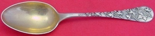 Tiffany & Co. Sterling Silver Place Soup Spoon Gold Washed Applied Vines 6 3/8"