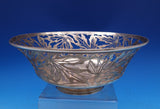 Whiting Sterling Silver Nut Serving Bowl with pierced Maple Leaves #1104 (#8346)