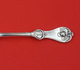 Strawberry by Durgin Coin Silver Tea Fork 6" Heirloom Silverware