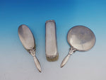 #172 by Georg Jensen Vintage Sterling Silver 3 Piece Dresser Set (#4381)