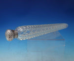 English Sterling Silver Perfume Flask with Cut Crystal 11 3/4" (#5545)