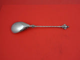 German Sterling by Various Makers Preserve Spoon .800 silver twisted hand 8 1/8"