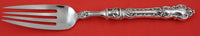 Meadow Rose by Wallace Sterling Silver Buffet Fork HH AS unusual 10"