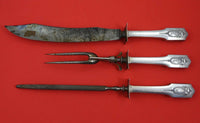 Adam by Shreve Sterling Silver Roast Carving Set 3-pc knife 14 1/2" fork 11 1/2"