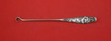 Flora by Shiebler Sterling Silver Button Hook w/ geranium 6 5/8"