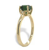 14k Yellow Gold 1.25ct Green Genuine Natural Tourmaline and Diamond Ring #J7534