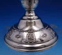 Rose Point by Wallace Sterling Silver Candlestick #4640-9 3 1/2" (#8253)