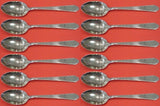 William and Mary by Lunt Sterling Silver Place Soup Spoon Set 12 pieces 7 1/4"