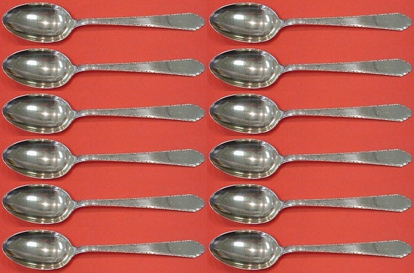 William and Mary by Lunt Sterling Silver Place Soup Spoon Set 12 pieces 7 1/4"