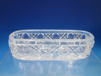 English Estate Sterling Silver and Cut Glass Dresser Box Cherubs c.1904 (#6752)