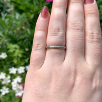 18k White Gold Wedding Band Ring Size 7 Jewelry (#J7286)