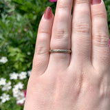 18k White Gold Wedding Band Ring Size 7 Jewelry (#J7286)