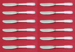 Old English Tipt By Gorham Sterling Silver Butter Spreader HH Modern Set 12 pcs