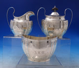 J.E. Caldwell Sterling Silver Tea Set 5pc with Dolphin Feet #330 (#7169)