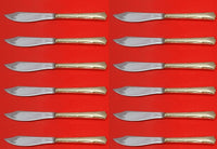 Greenbrier by Gorham Sterling Silver Fish Knife Custom Set 12 pcs 8 1/4"