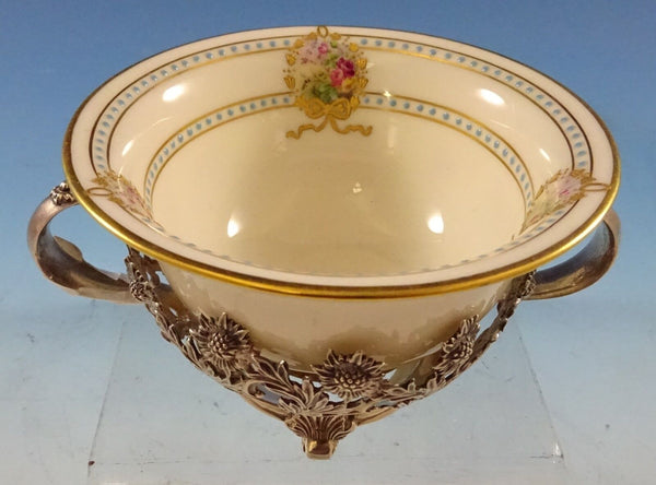 Chrysanthemum by Tiffany and Co Sterling Silver Bouillon Cup w/Lenox Liner #2635