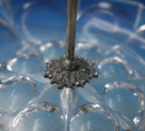 Sterling Silver and Cut Crystal Ring Holder with Face circa 1905 (#5544)