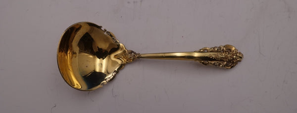 Grande Baroque Gold Accent by Wallace Sterling Gravy Ladle 6 1/2"