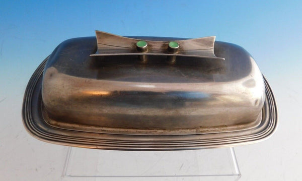 Jade Plain by Towle / Contempra House Sterling / SP Butter Dish Covered (#2226)