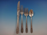 Queens Lace by International Sterling Silver Flatware Set 12 Service 51 Pieces