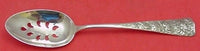 Chrysanthemum by Shiebler Sterling Silver Serving Spoon Pierced 9-Hole Custom