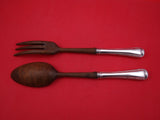 Old French by Gorham Sterling Silver Salad Serving Set w/wood 10 3/4"