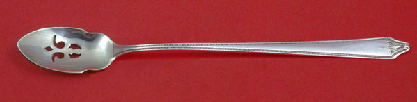 Rosalind New By International Sterling Olive Spoon Pierced Long 7 3/8" Custom