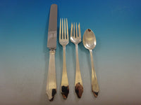 Clinton by Tiffany and Co Sterling Silver Flatware Set 8 Service 74 Pcs Dinner