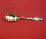 Watteau by Durgin Sterling Silver Ice Cream Spoon Gold Washed Fluted 6"