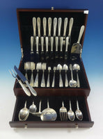 Rose Spray by Easterling Sterling Silver Flatware Set For 8 Service 72 Pieces