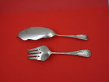 Chrysanthemum by Durgin Sterling Silver Fish Set 2-pc Server 10 5/8" Fork 8 7/8"