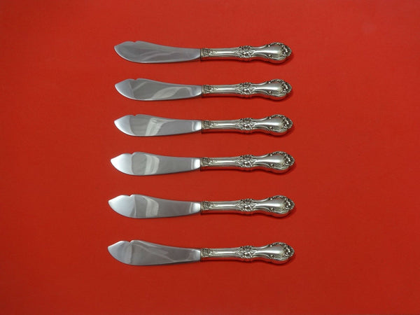 Wild Rose by International Sterling Silver Trout Knife Set 6pc. Custom 7 1/2"