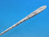 Lap Over Edge Acid Etched by Tiffany Sterling Silver Cocktail Fork Leaves 5 1/2"