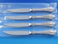 Eloquence by Lunt Sterling Silver Steak Knife Set 4pc Custom Serrated 8 7/8"