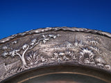 Repousse by Kirk & Son Inc 925/1000 Silver Architectural Plate 2703 12.5" #8383