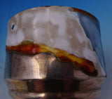 Ingmar Haanman Danish Sterling Silver Oyster Serving Bowl with Enamel (#8584)