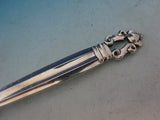 Acorn by Georg Jensen Sterling Silver Tomato Server Pierced with Flowers 8 7/8"