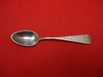Duhme Brite Cut Sterling Silver 4 O'Clock Spoon Abstract Design & Flower 4"