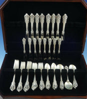 Grande Baroque by Wallace Sterling Silver Flatware Set Service 48 Pieces